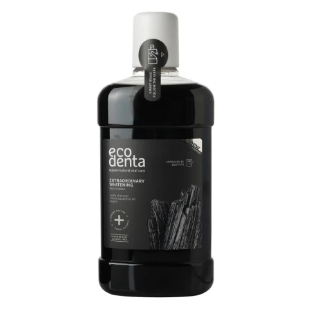 Apa de gura cu carbune si efect de albire, 500ml, Ecodenta