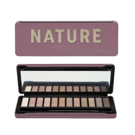 Paleta de farduri pentru pleoape Nature cu 12 culori 25560, 12x1.2g, Magic Studio