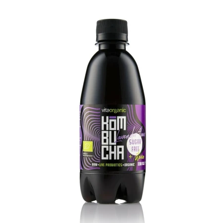 Kombucha cu lavanda indulcita cu stevia bio 330ml Vita Organic
