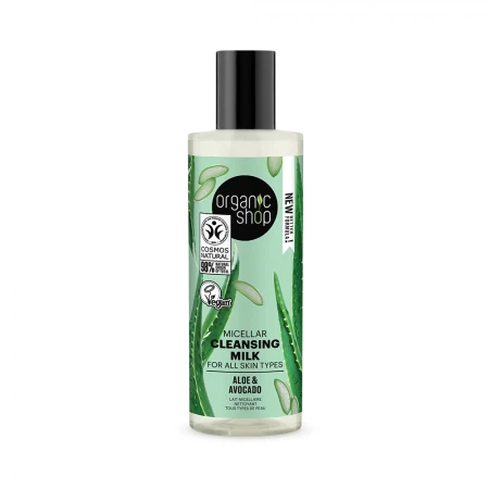 Lapte micelar Aovcado & Aloe, 150ml, Organic Shop
