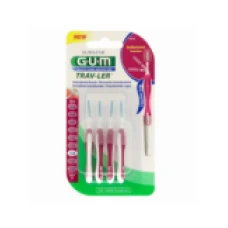 Set 4x Periute Interdentare, GUM, Trav-Ler, pentru Curatare in Profunzime, Tratate cu Clorhexidina, 0.8 mm