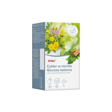 Dr. Max Ceai Glucose balance, 20 plicuri
