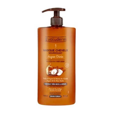 Masca hranitoare pentru par Argan Divin, 1000ml, Evoluderm