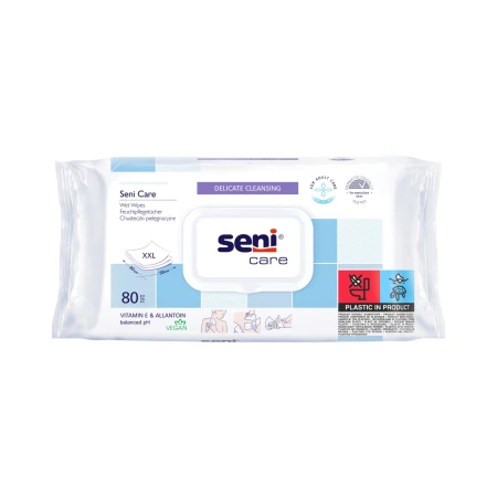 Servetele umede XXL 20x30cm, 80 bucati, Seni