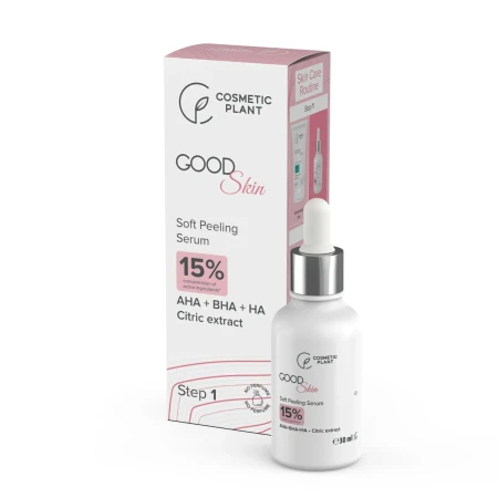 Ser pentru peeling cu AHA+BHA+HA si extract de citrice Good Skin, 30ml, Cosmetic Plant