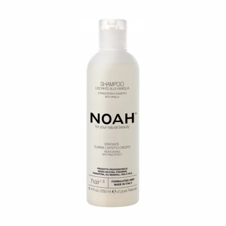 Sampon natural pentru indreptarea parului cu extract de vanilie (1.8), 250ml, Noah