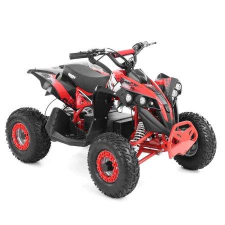 ATV electric Kinder Eco Wolf XXL 1200W 48V cu 3 viteza 6 inch, culoare Rosie