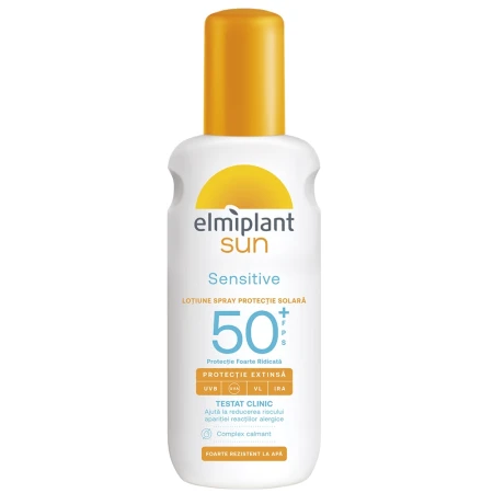 Lapte Spray Sensitive cu SPF50+ Sun, 200ml, Elmiplant