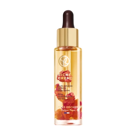 Infuzie de ulei de trandafir cu 30 de uleiuri pretioase, 30ml, Yves Rocher