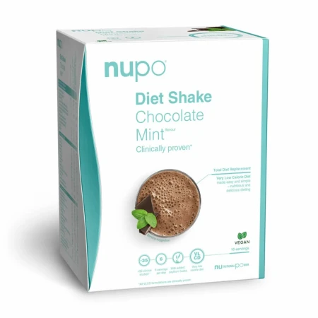 Shake ciocolata cu menta, 10 plicuri, Nupo