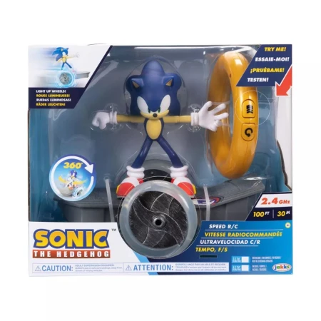 Vehicul cu telecomanda si roti luminoase Sonic Movie