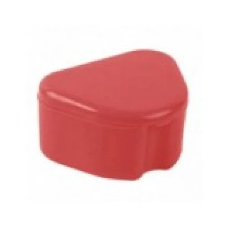 Cutie Depozitare, ZAMO®, pentru Proteza, Aparat Dentar, Lucrari Dentare, Culoare Rosie