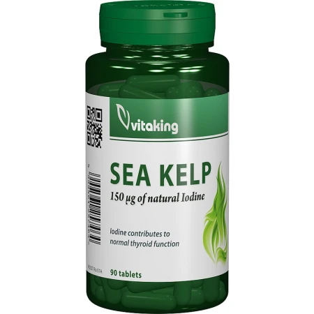 Alga marina Sea Kelp 33mg, 90 comprimate, Vitaking