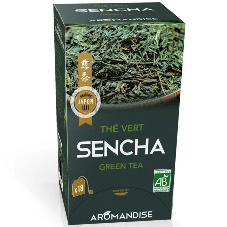 Ceai verde sencha bio 18dz x 2g 36g Aromandise