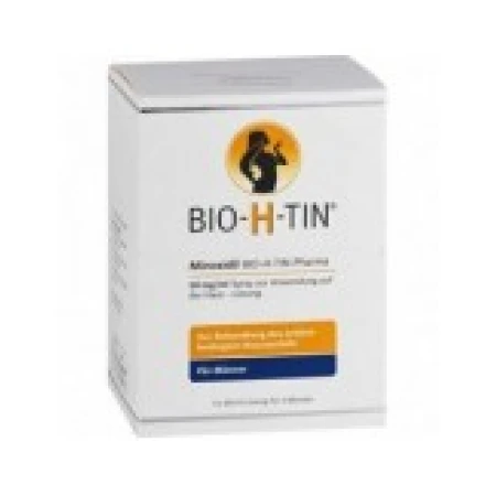 Solutie pentru Cresterea Parului, Bio-H-Tin, Minoxidil 5%, Pulverizator Inclus, 3x 60ml