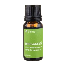 Ulei esential pur de Bergamota fara bergapten (citrus bergamia), 10ml, Sabio