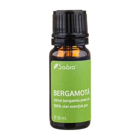 Ulei esential pur de Bergamota fara bergapten (citrus bergamia), 10ml, Sabio