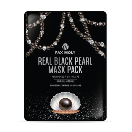 Masca tip servetel cu perle negre, 25ml, Pax Moly
