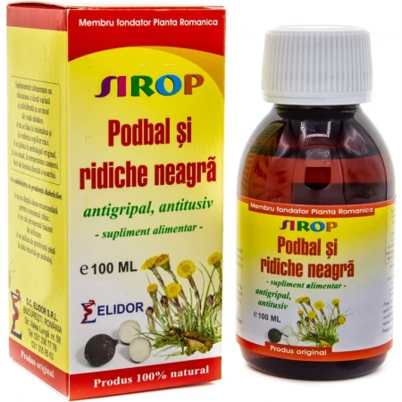 Sirop Podbal si Ridiche Neagra, 200 ml, Elidor