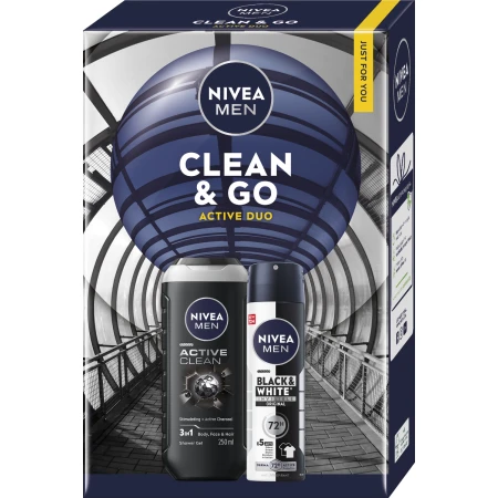 Set cadou Men Clean&Go, 1 bucata, Nivea