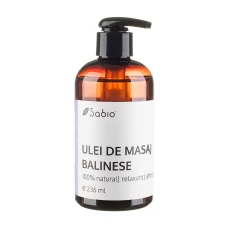 Ulei de masaj balinese, 236ml, Sabio