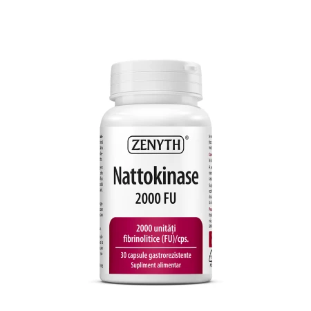 Nattokinase 2000 FU, 30 capsule gastrorezistente, Zenyth