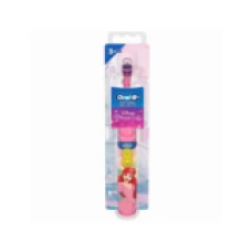 Periuta de Dinti Electrica pentru Copii, Oral-B, Disney Princess, Printesa Ariel, 8000 Vibratii, 3+ Ani, Baterii Incluse, Roz
