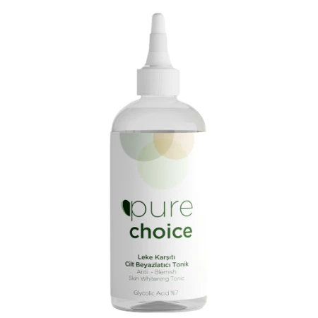 Tonic facial anti-pete si anti-roseata cu Acid Glicolic 7%, 200ml, Pure Choice