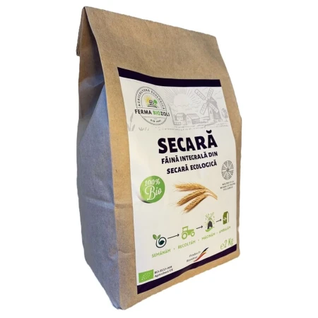 Faina integrala din secara, bio, 2kg, Ferma BioZoli