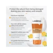 Spuma curatare fata, Lanbena, Vitamina C, Efect Iluminator, 100ml