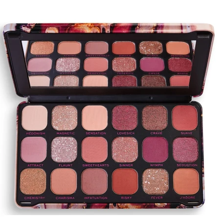 Paleta de farduri de pleoape Forever Flawless Allure, 19.8g, Makeup Revolution