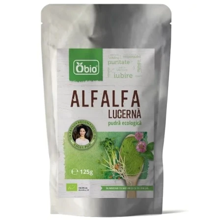 Alfalfa (lucerna) pudra bio 125g Obio