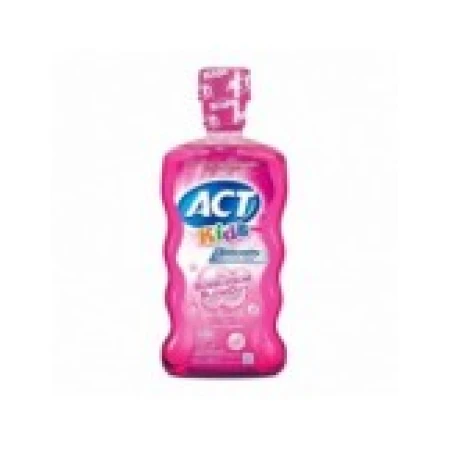 Apa de Gura pentru Copii, Act, Bubblegum Blowout, cu Fluor, fara Alcool, Aroma de Guma de Mestecat, Varsta 6+ ani, 500ml