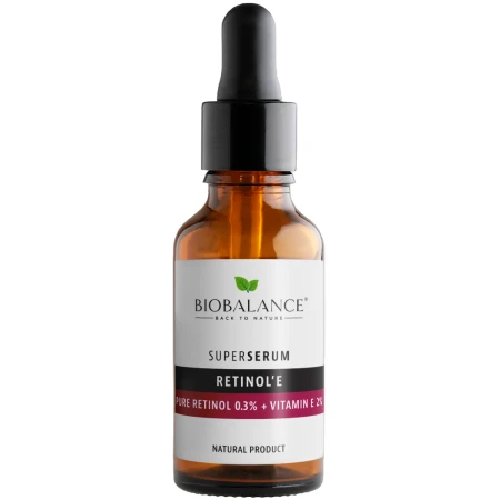 Ser de fata Retinol'e Retinol pur 0,3 + Vitamina E 2% Super Serum, 30ml, Bio Balance