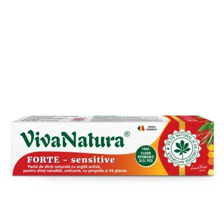 Pasta de dinti GennaDent Forte, 80ml, VivaNatura