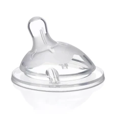 Tetina din silicon cu flux mediu Natural Feeling 2luni+, 1 bucata, Chicco