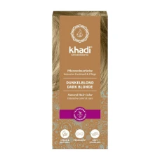 Vopsea de par naturala, BLOND INCHIS, 100gr, Khadi