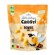 Bilute expandate bio cu miere pentru copii, 300g, Crosti