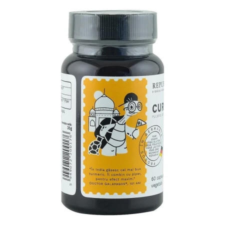 Curcuma Ecologica (Turmeric) din India (405 mg) Republica BIO, 60 capsule (30 g)