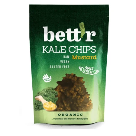 Chips din kale cu mustar raw bio 30g Bettr