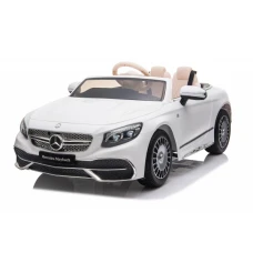 Masinuta electrica Mercedes S650 MAYBACH, 90W, 12V, PREMIUM  Alb