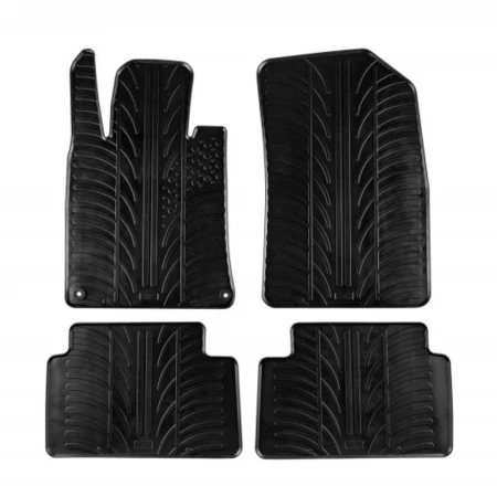Covorase auto negre din cauciuc pentru PEUGEOT 508 I 2011-2018 Gledring