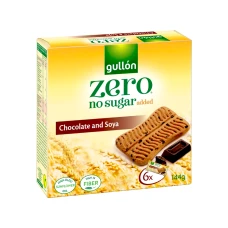 Snack de soia si ciocolata fara zahar, 144g, Gullon