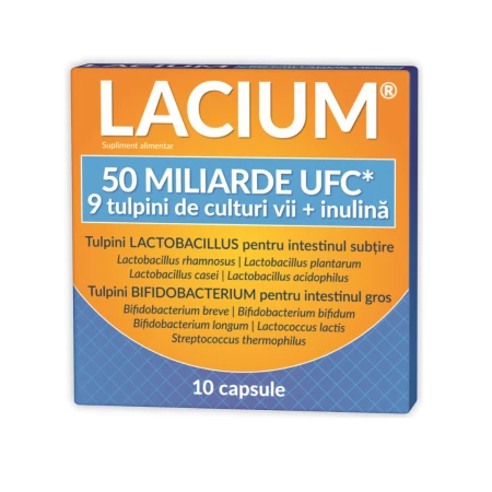 Lacium 50 miliarde UFC, 10 capsule, Zdrovit