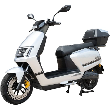 Samus Scuter electric Samus Modena-45-12T2200-72V23-Silver, 1200W, Viteza Maxima 45 km/h, Acumulator 72V23AH, Tip baterie Plumb Acid, Autonomie 57 km, Argintiu
