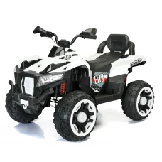 ATV electric pentru 2 copii Kinderauto SuperOffroad V2 4x4 140W 12V 7Ah, alb
