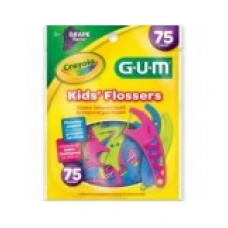 Set Ata Dentara pentru Copii, Gum, Crayola Twistables, Tip Scobitoare, Curatare Delicata, Foarte Rezistenta, Aroma Fructe, 75buc