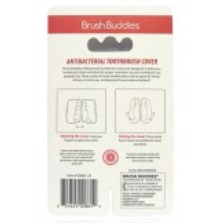 Set 4x Capace Periuta Dinti, Brush Buddies, Toothbrush Covers, Protectie Antimicrobiana, Multicolor
