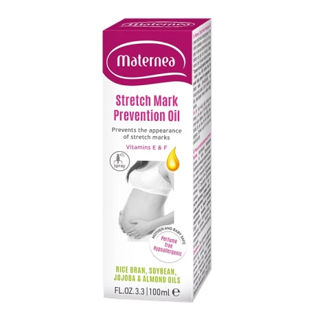 Spray ulei de prevenire a vergeturilor cu Vitamina E si F, 100ml, Maternea