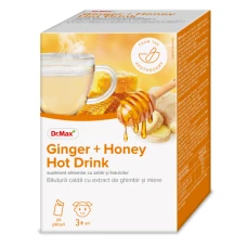 Dr. Max bautura calda cu extract de ghimbir si miere, 20 plicuri